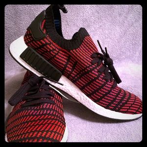 Adidas NMD_R1  Black/Red/Blue Primeknit boost